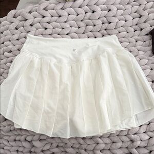 White Pleated Tennis Skirt